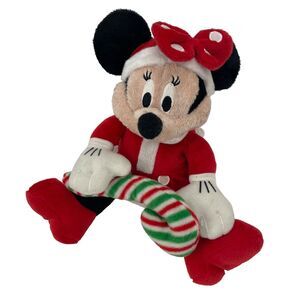 Minnie‎ Mouse 8" Christmas Singing Plush Candy Candy Santa Hat Mrs Clause